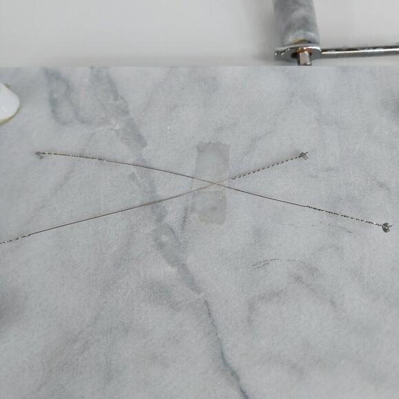 Marble Cheese Slicer Cutting Board Steel Wire 8" x 5" With Extra Cutting‎ Wires - Picture 4 of 6